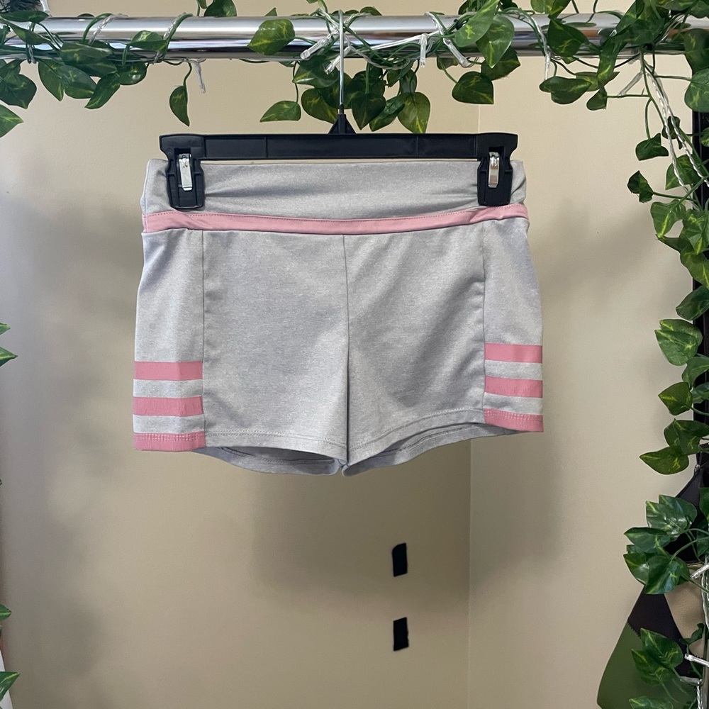 Gray and pink Material Girl shorts
